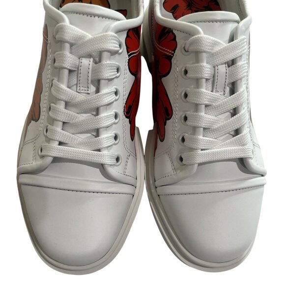 Christian Louboutin x Shun Sudo Adolon Donna Button Flower Sneakers in White - Picture 7 of 9